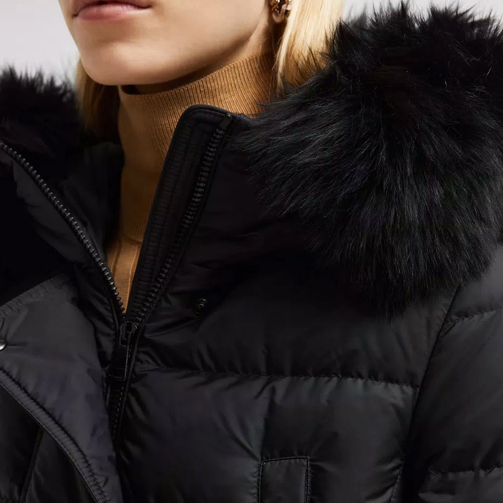 Moncler Khloe Lange Donsjas Black Dames
