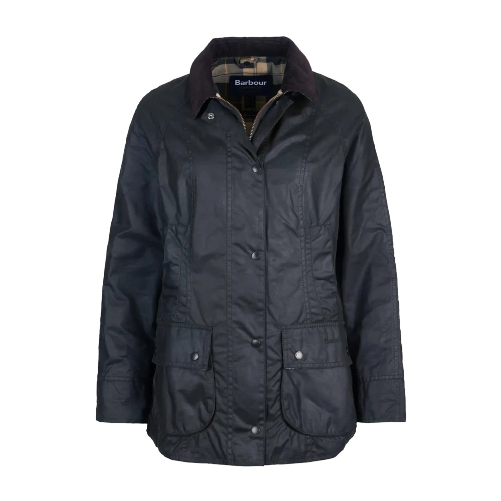 Barbour Green Beadnell Waxed Jacket - Female - Light Jackets - Xs - Jackets
