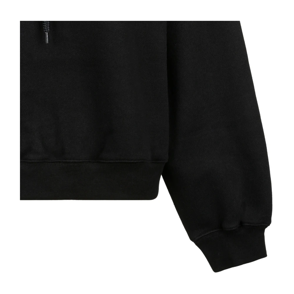 alexander wang Zwart Logo Print Hoodie Black Dames