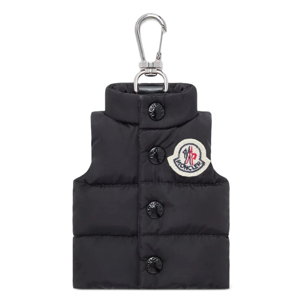Moncler Black Vest-Shaped Key Ring - Male - Keychains - One Size - Accessories
