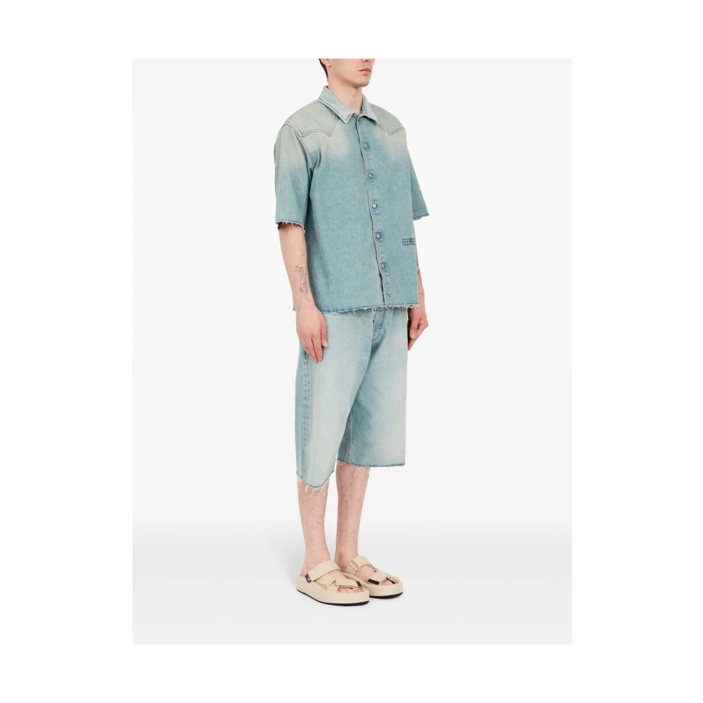 MM6 Maison Margiela Denim Shirt Blue Heren