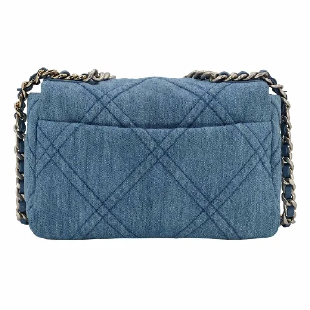 Chanel Vintage Pre-owned Denim crossbody-bags Blue Dames
