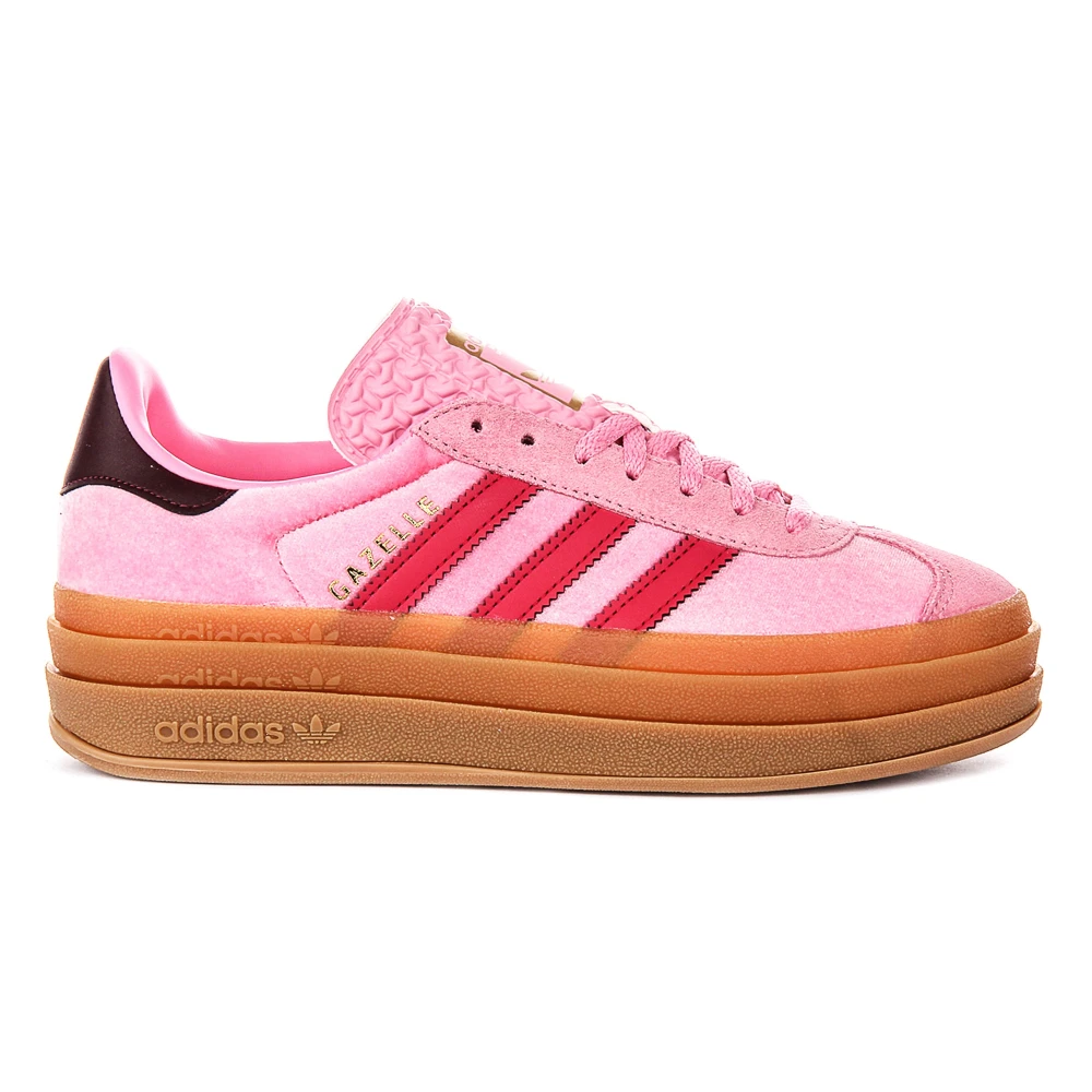 Adidas Women's Pink Skateboarding, 4 1/3 Uk, Gazelle Bold J Trainers