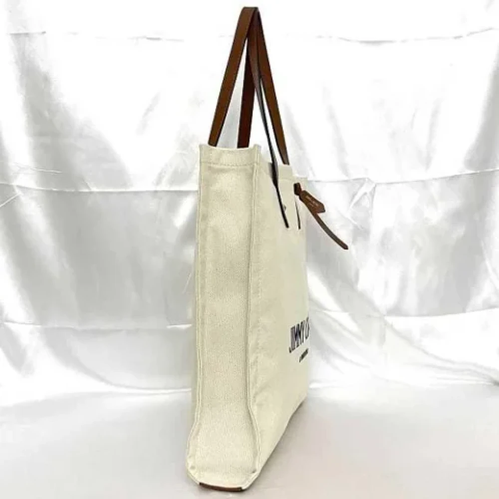 Jimmy Choo Pre-owned Fabric totes Beige Dames