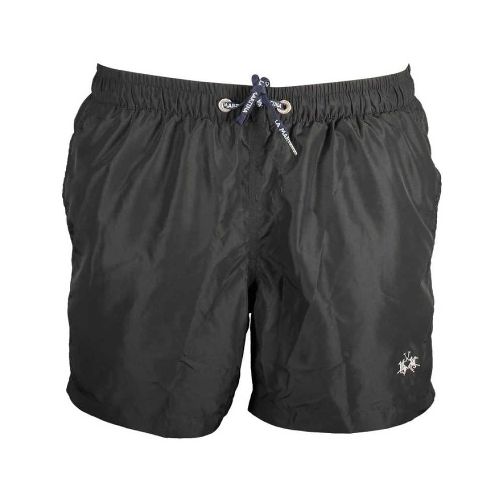 La Martina Men's Black Norway 1963 Swim Boxer - Beachwear - S - Swimwear