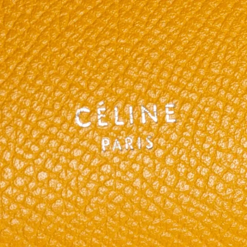 Celine Vintage Pre-owned Leather celine-bags Yellow Dames