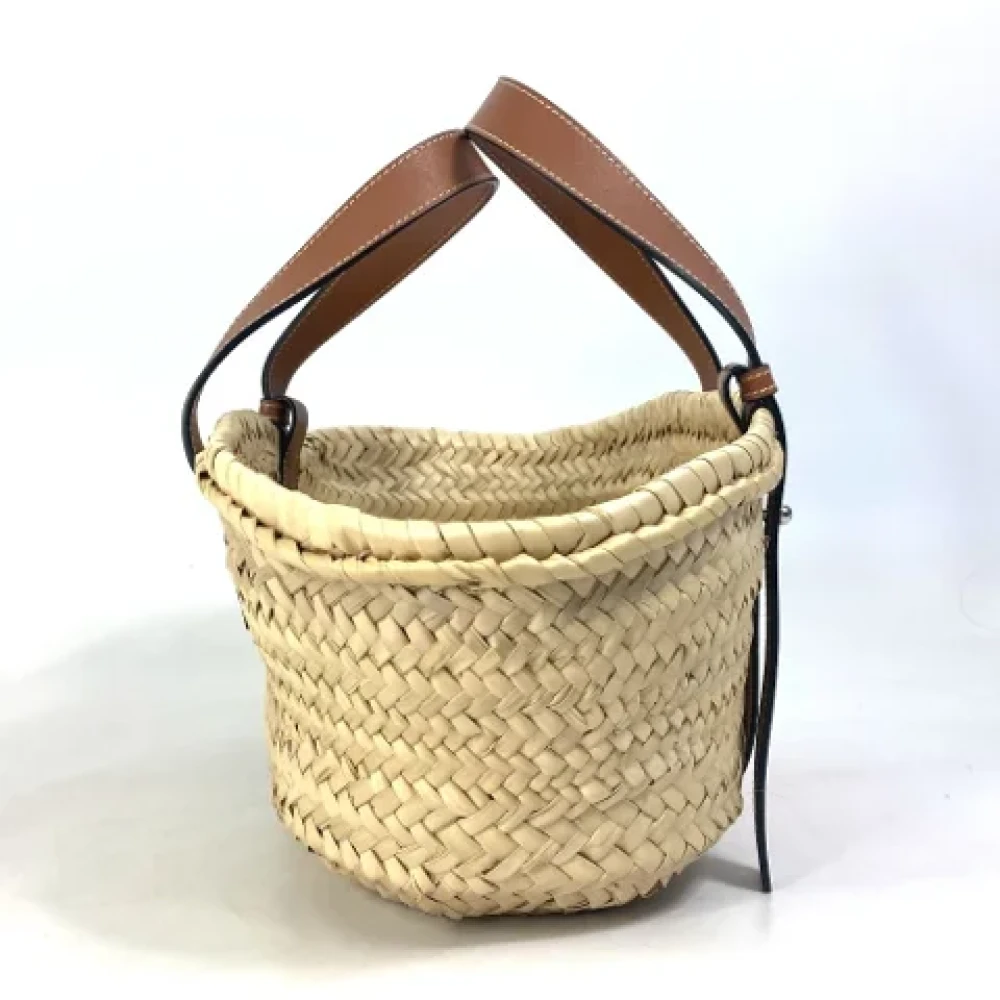 Loewe Pre-owned Fabric handbags Beige Dames
