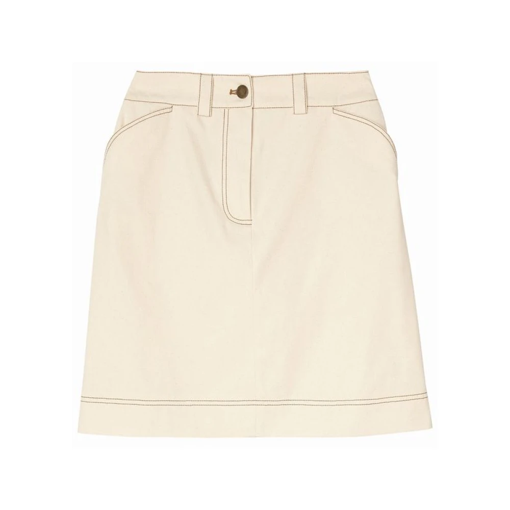 Ines De La Fressange Paris Anny wit crème katoenen rok Beige Dames