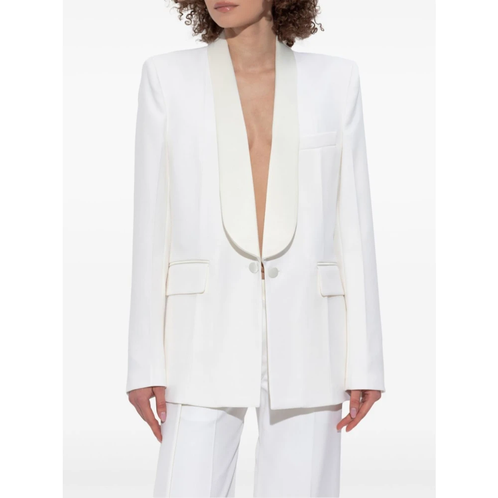 Victoria Beckham Elegante Witte Buitenkleding Jas White Dames
