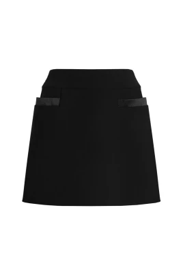 Virgin Wool Short Skirt