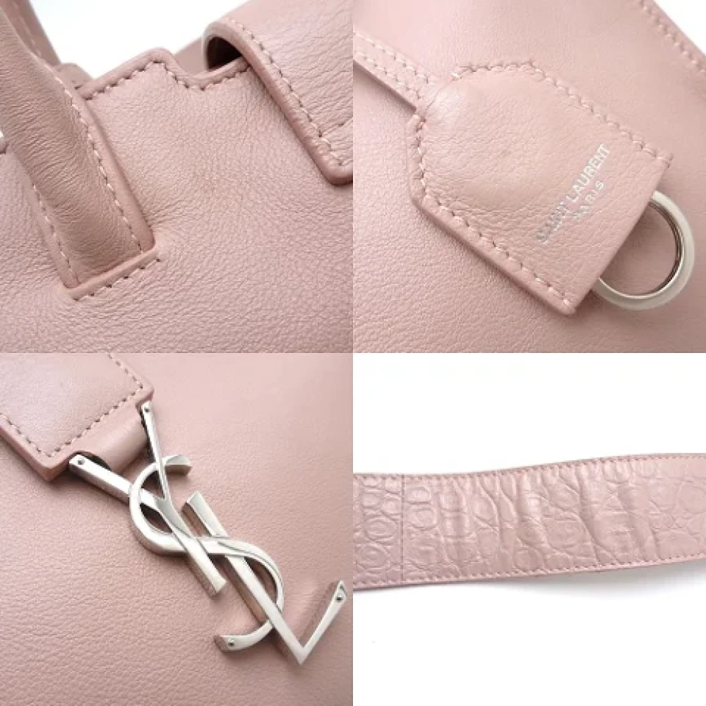 Yves Saint Laurent Vintage Pre-owned Leather handbags Pink Dames