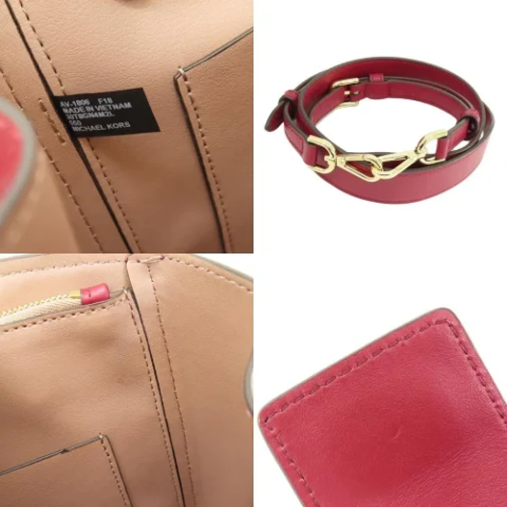 Michael Kors Pre-owned Leather handbags Red Dames