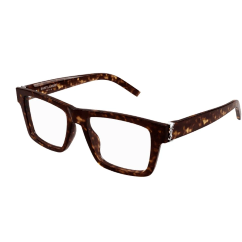 Saint Laurent Unisex Brown Rectangle Sunglasses - Glasses - One Size - Accessories
