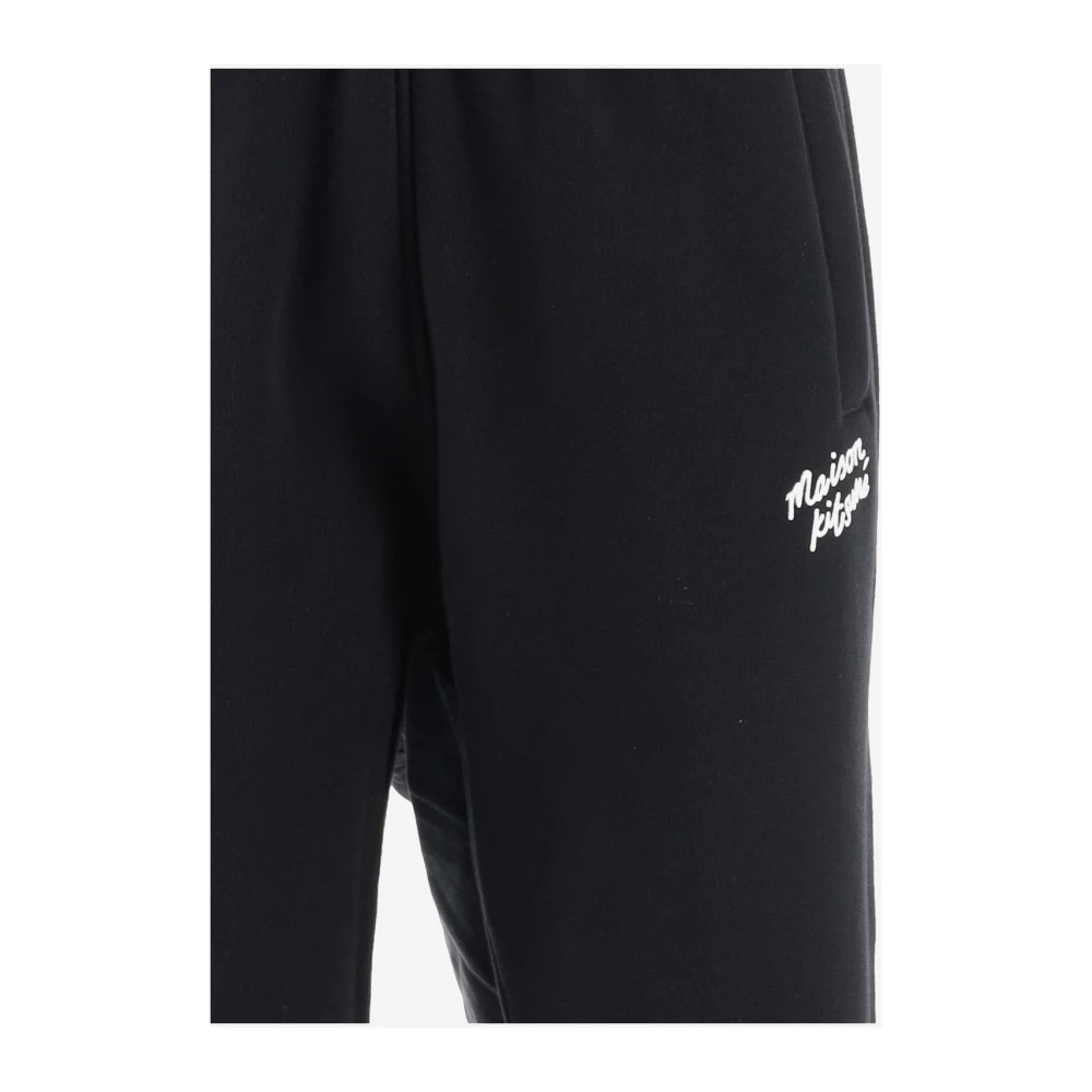 Maison Kitsuné Comfortabele Loungebroek Black Heren
