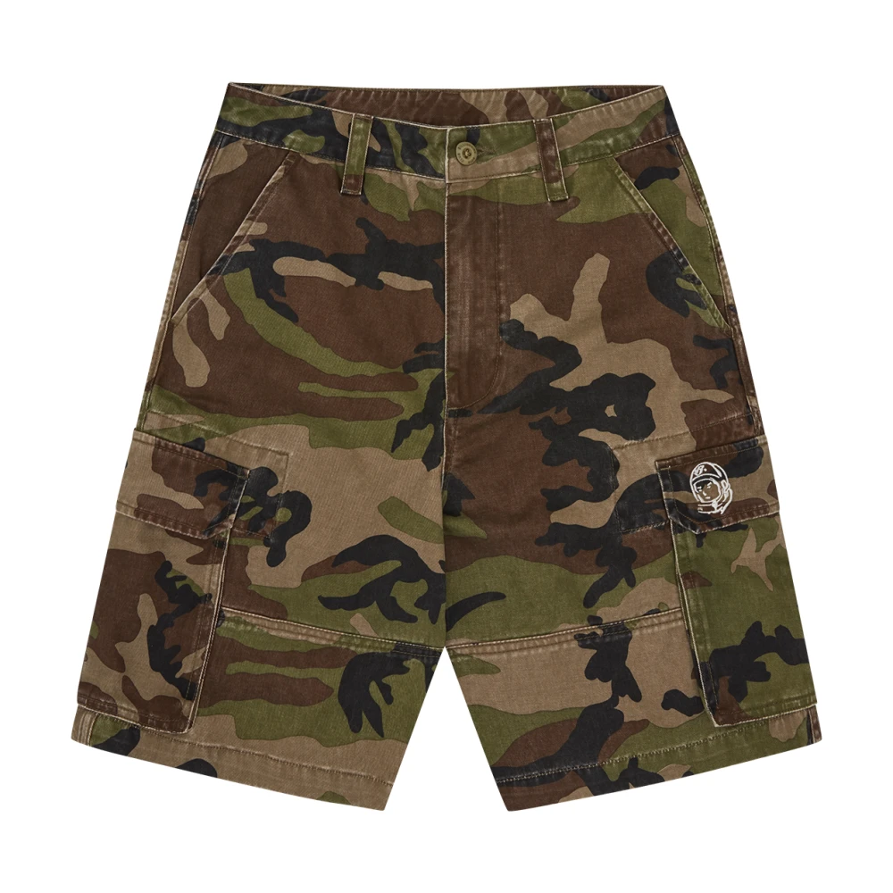 Billionaire Men's Multicolor Casual Shorts, Xs, Camo Cargo Shorts With Astro Helmet