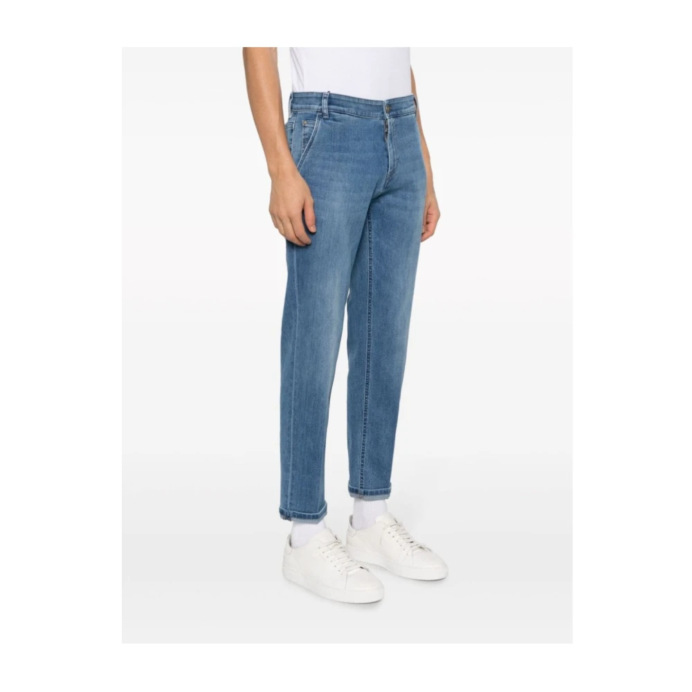 PT Torino Slim-Fit Denim Jeans voor Mannen Blue Heren