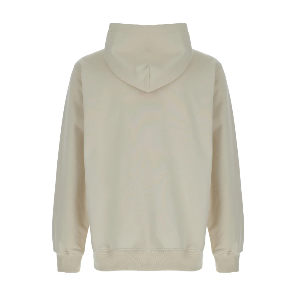 Drole de Monsieur Beige Hoodie met Voorzak Beige Heren