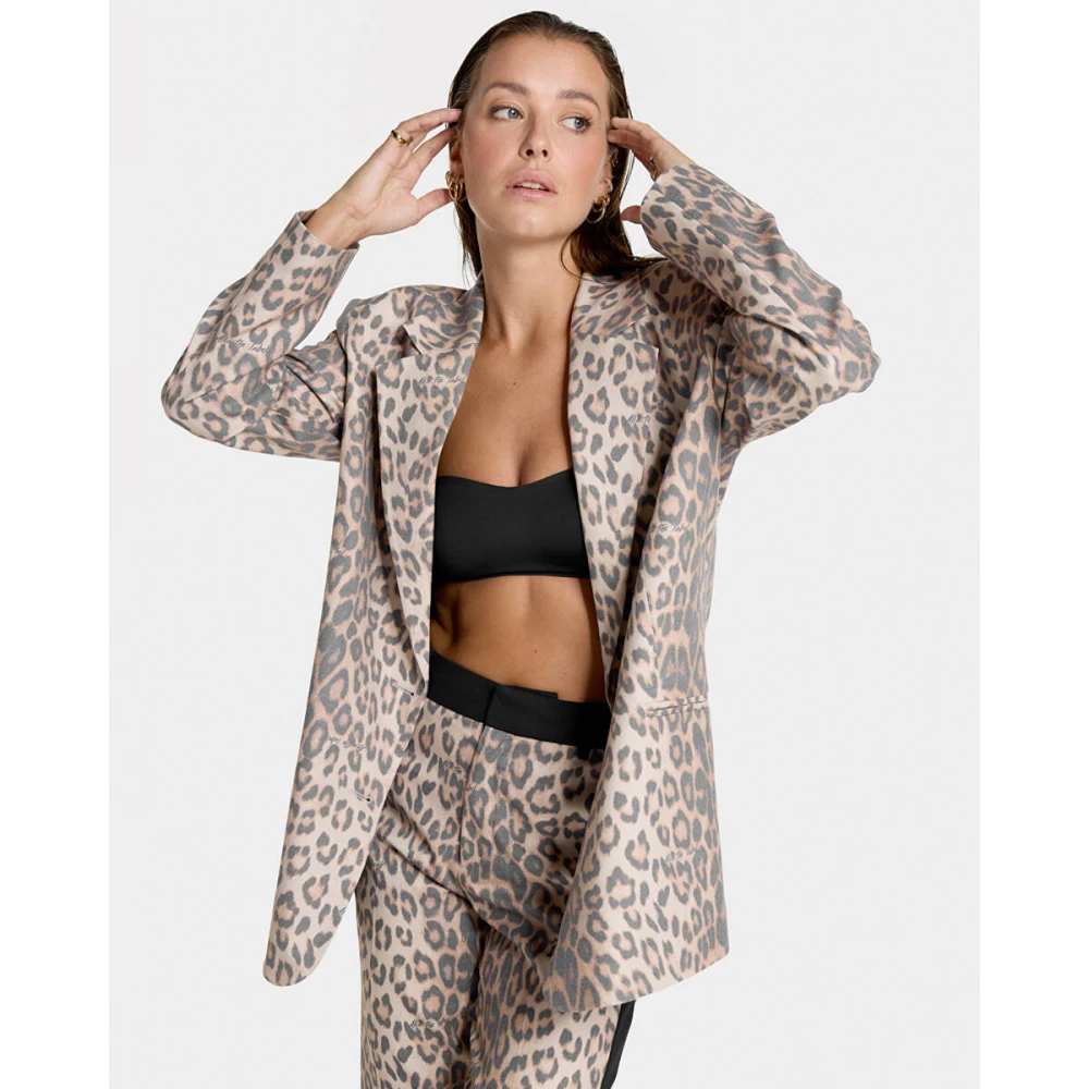 Alix The Label Luipaard Blazer voor Dames Brown Dames