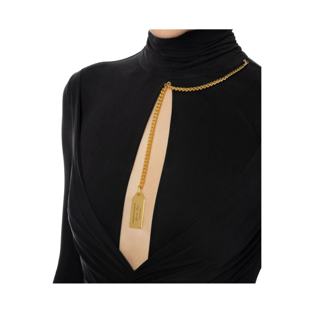 Elisabetta Franchi Elegante Jurk voor Speciale Gelegenheden Black Dames