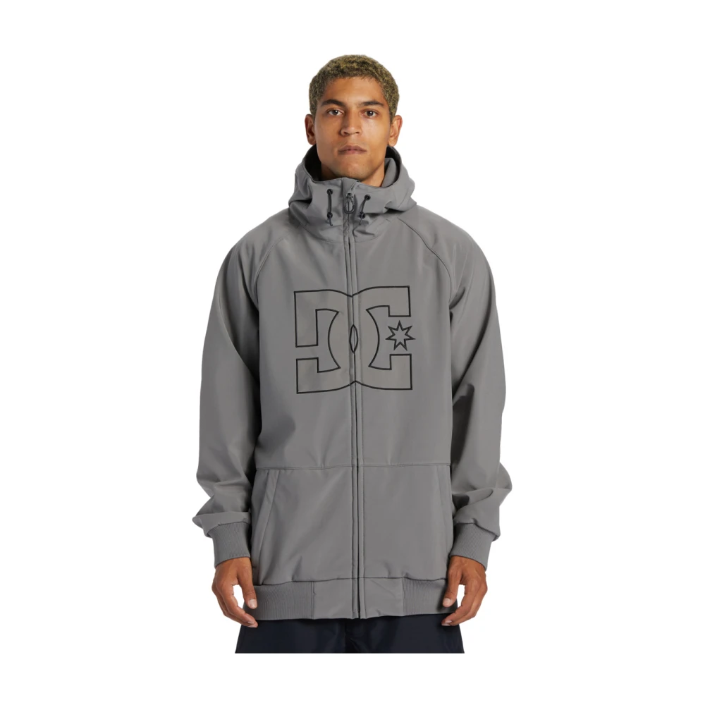 DC Shoes Grijze Waterdichte Hoodiejas Regular Fit Gray Heren