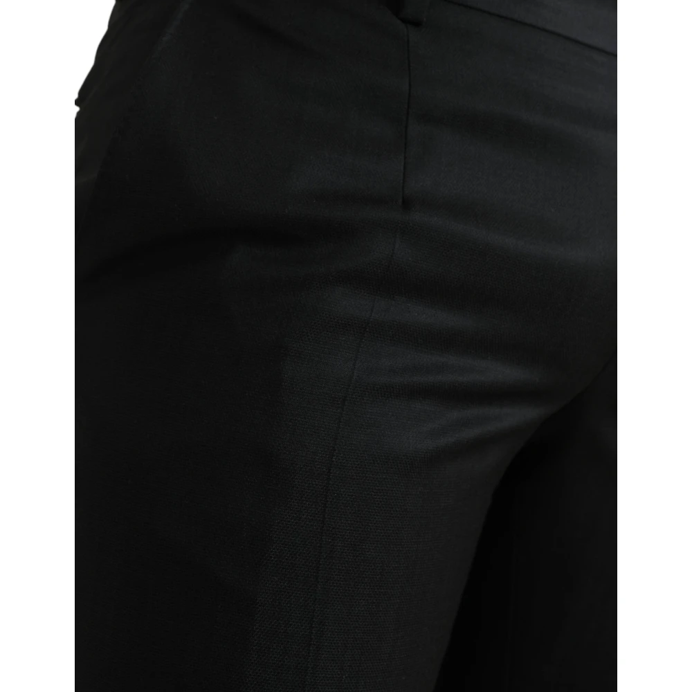 Dolce & Gabbana Elegante Slim Fit Jurk Broek Black Heren