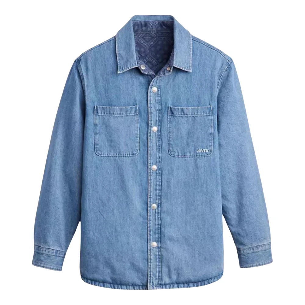 Levi's JAS Mannen Bryant Gewatteerde REV Oversh Greenpoint LIG Blue Heren