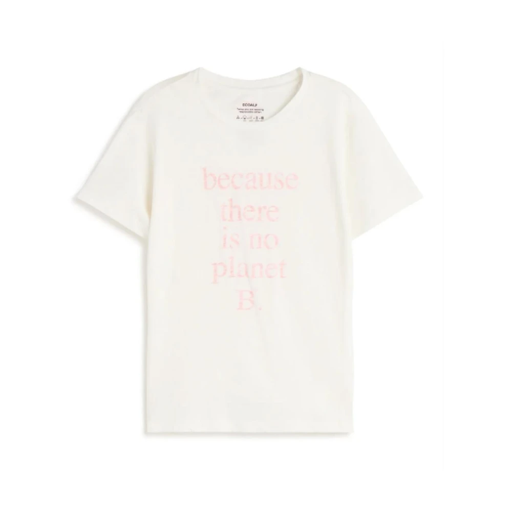 Ecoalf Minimalistisch T-shirt voor bewuste vrouwen White Dames