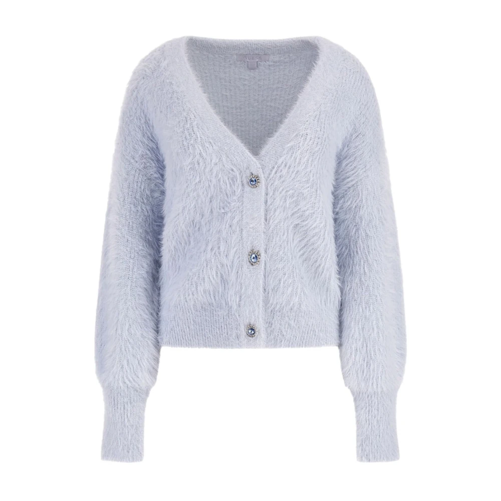 Guess Sky High Cardigan Sweater Blue Dames