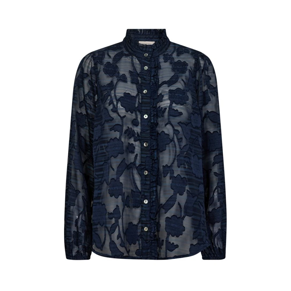 Freequent Navy Blouse Fqcima Stijl Blue Dames