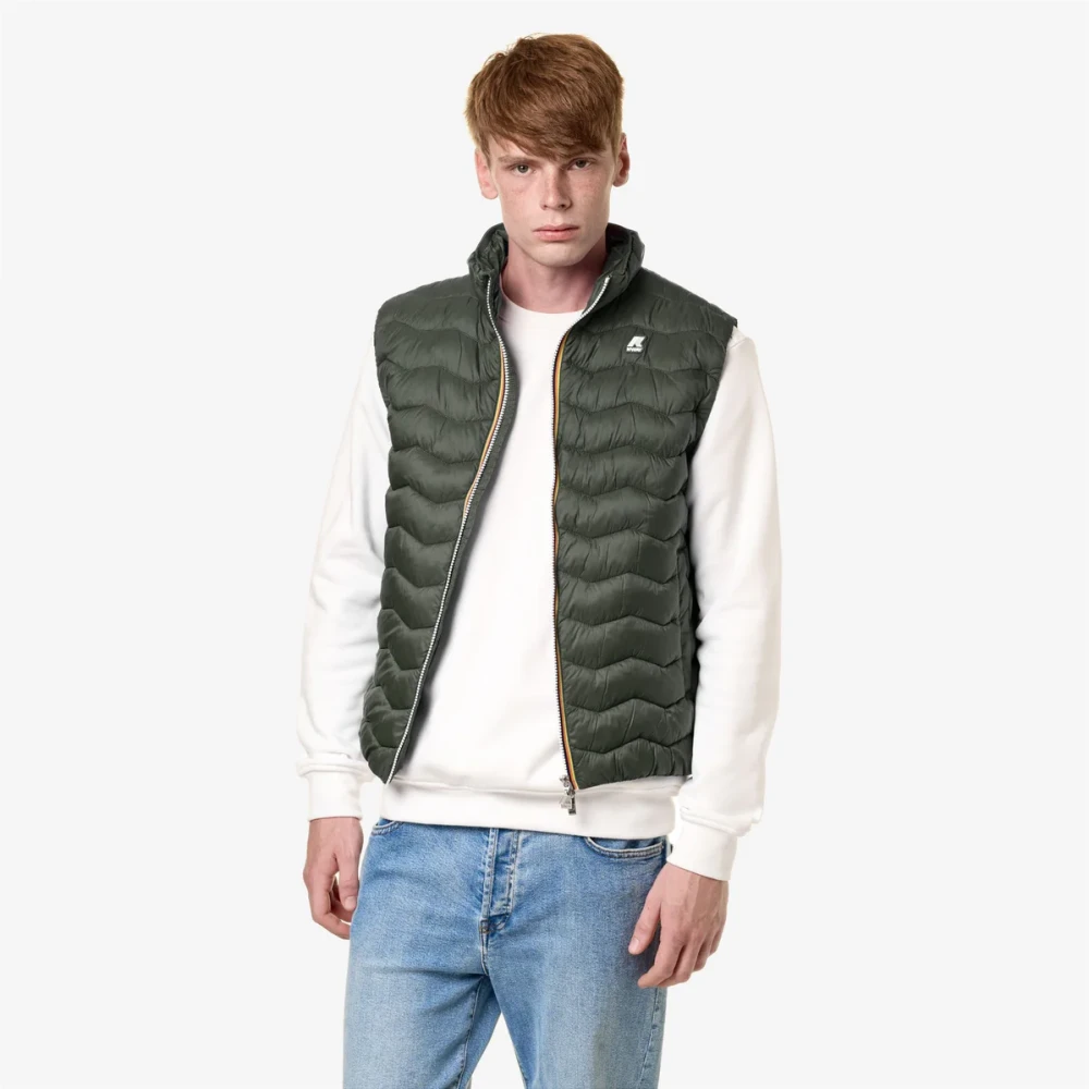 K-way Gewatteerd Warm Vest Blue Heren