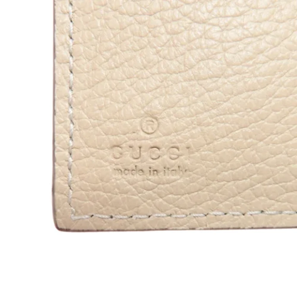 Gucci Vintage Pre-owned Leather wallets Beige Dames