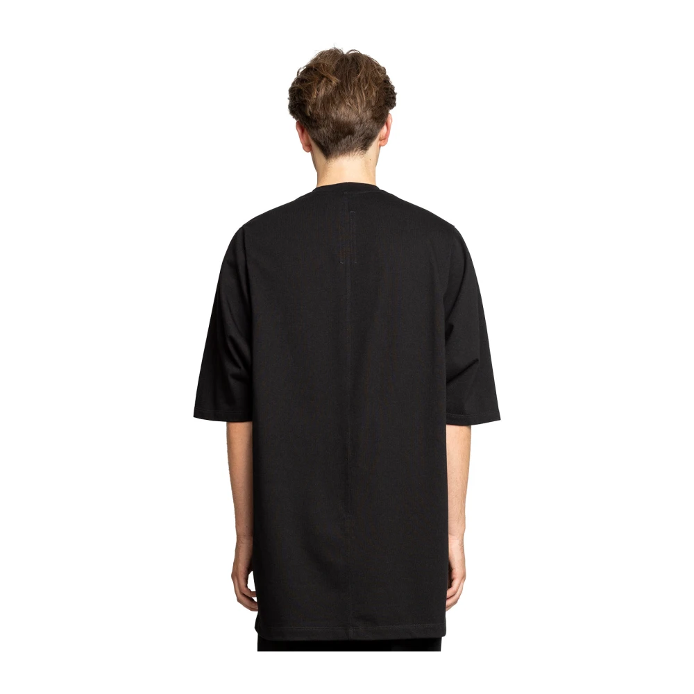 Rick Owens Zwarte Oversized Jumbo T-Shirt Black Heren