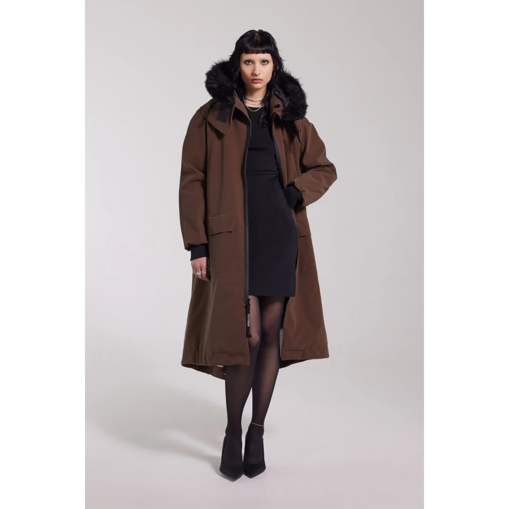 Stutterheim Waterdichte Fishtail Parka voor Vrouwen Brown Dames