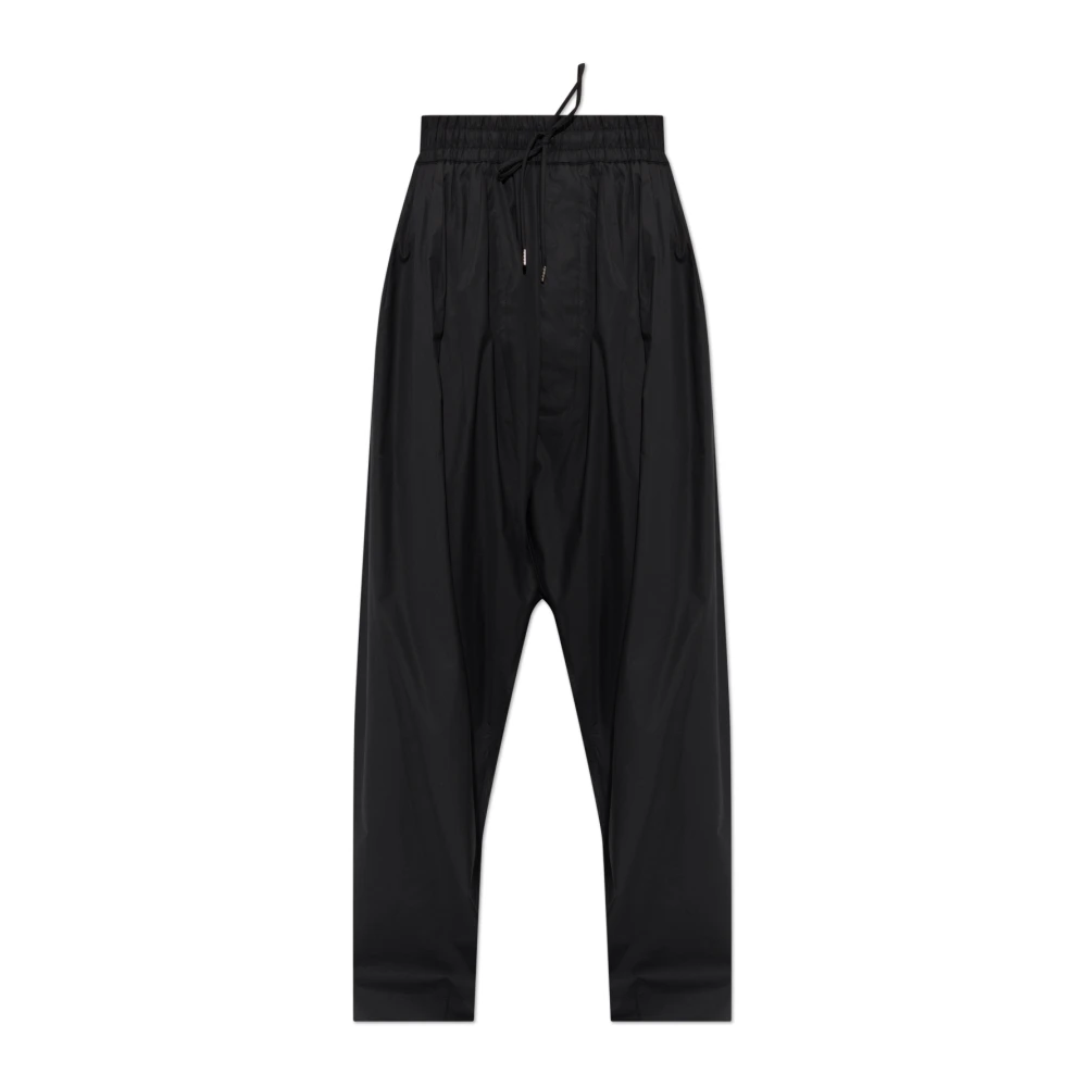 Vivienne Westwood Wide-Leg Drawstring Trousers - Man Pants Black S - Immagine 3