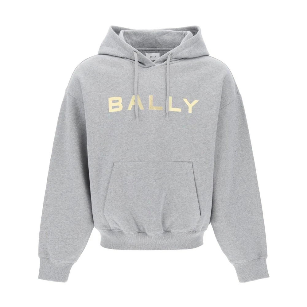 Bally Hoodie Sweatshirt Gray Heren