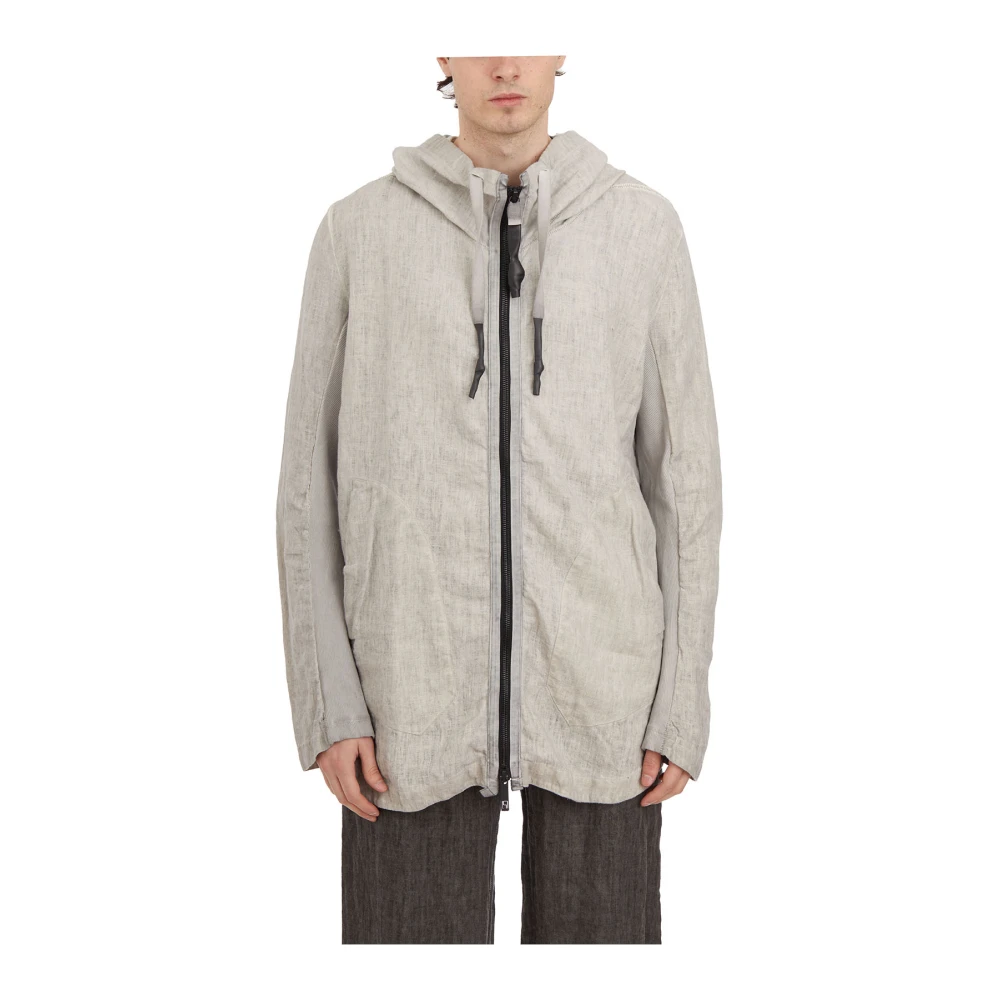 Isaac Sellam Hoodie met rits Gray Heren