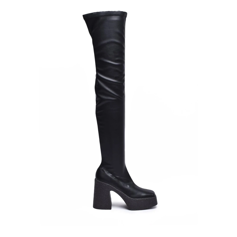 Stella Mccartney Donna Nero Stivali Alti In Gomma