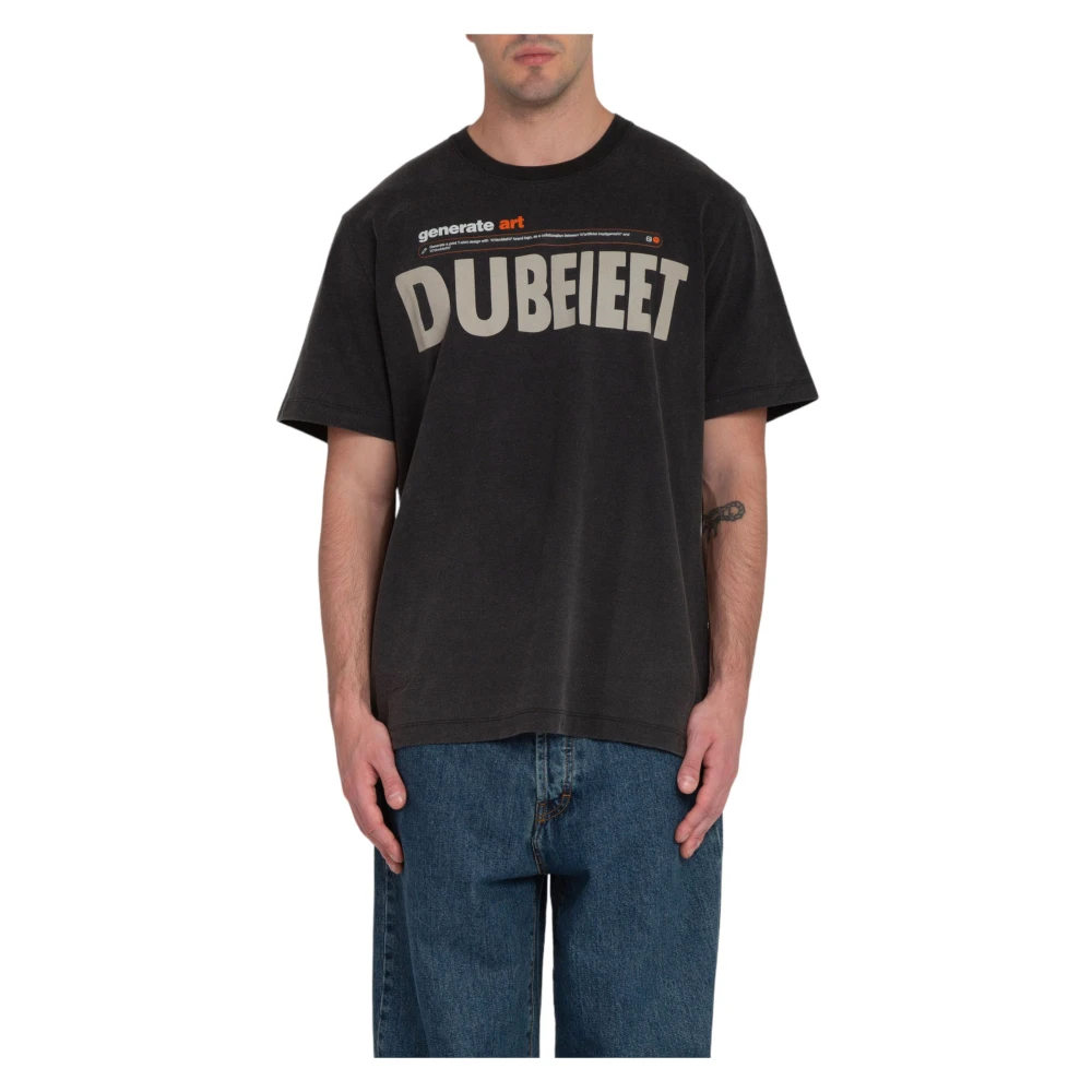 Doublet Zwart Logo Tee AI-gegenereerde Stijl Black Heren