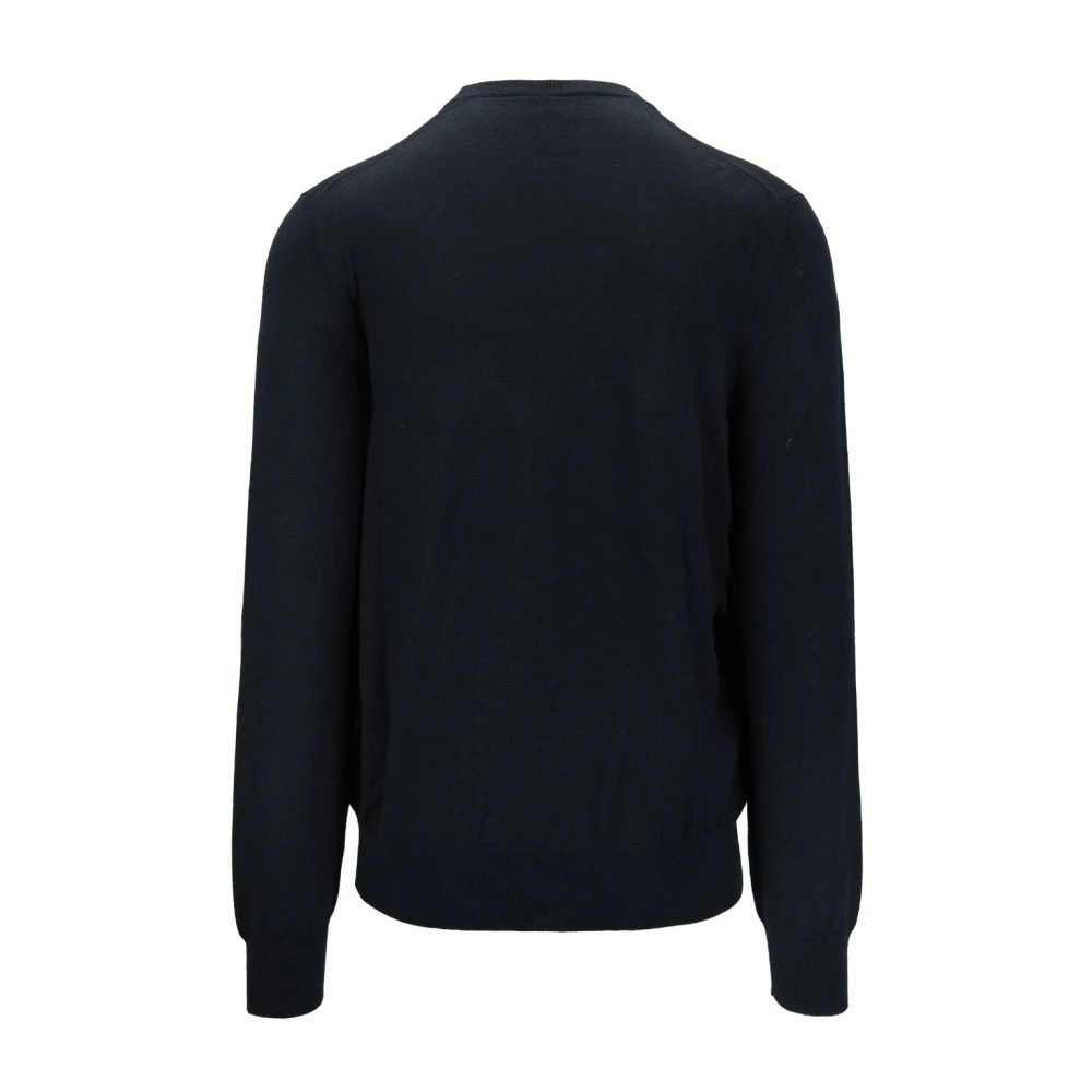 alexander mcqueen Heren wollen trui met metalen ketting Black Heren