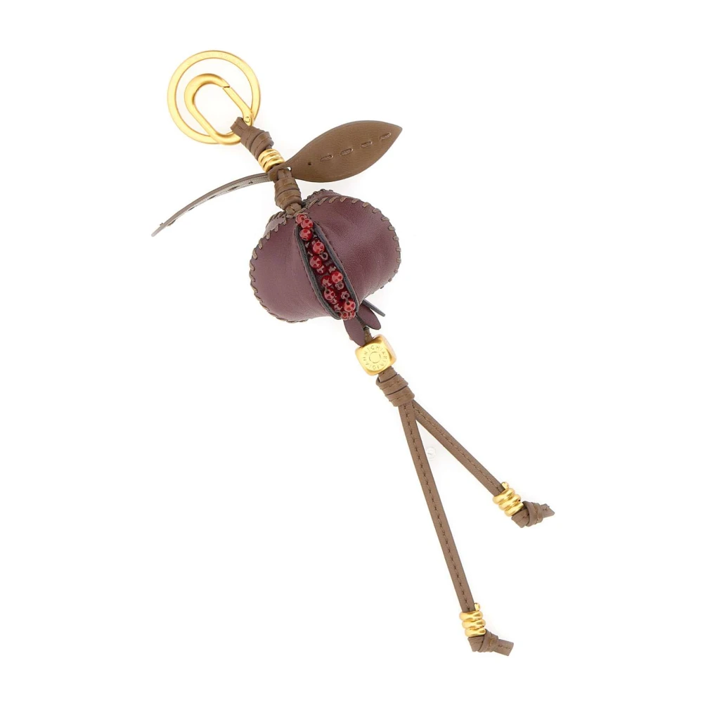 Gianni Chiarini Women's Red Keychains, One Size, Pomegranate Keyring