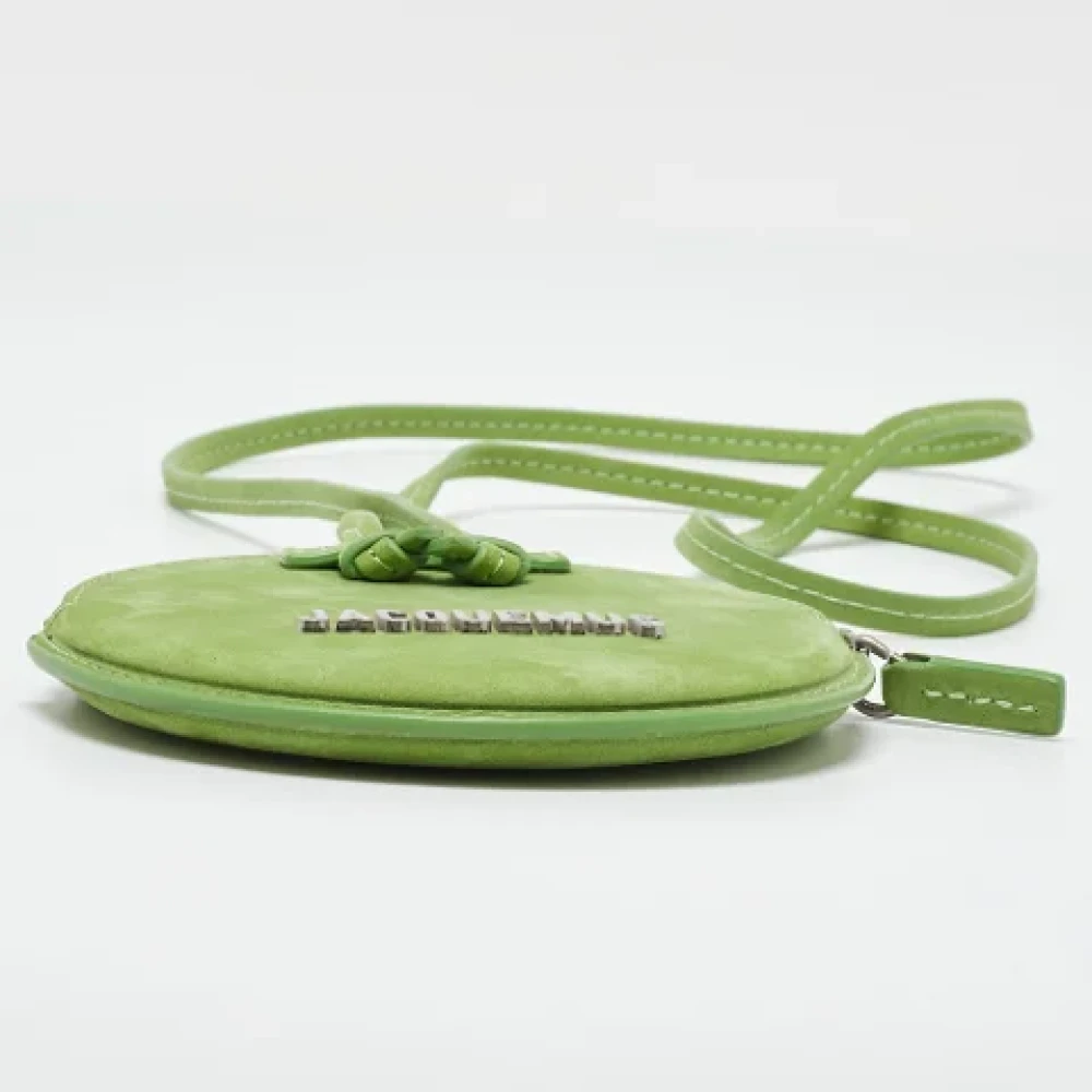 Jacquemus Pre-owned Suede wallets Green Dames