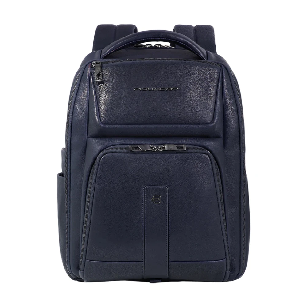 Piquadro Zwarte Bucket Bag & Rugzak Blue Heren