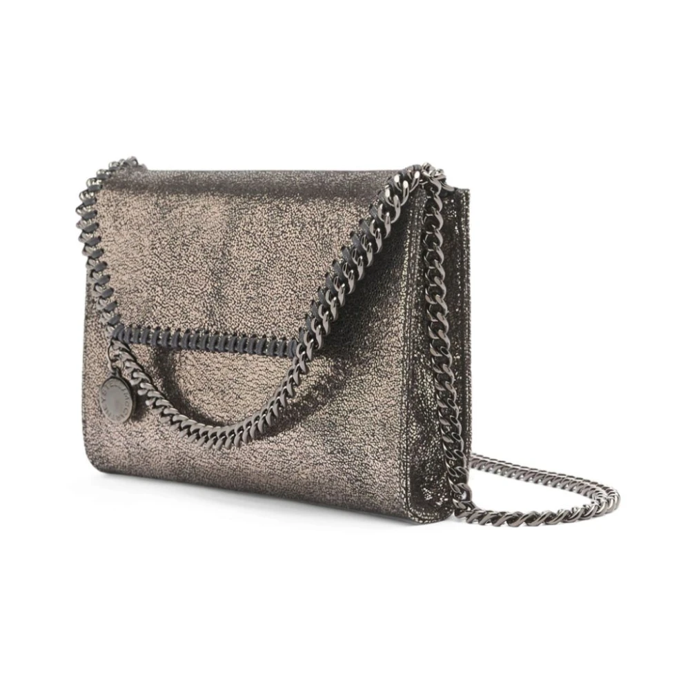 Stella Mccartney Zilveren Tas met Omslagtop en Magneetsluiting Gray Dames