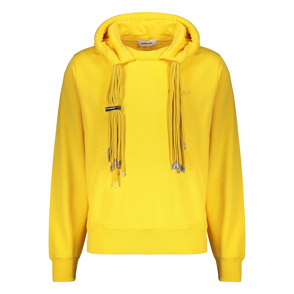 Ambush Hoodie met geborduurd logo Yellow Heren