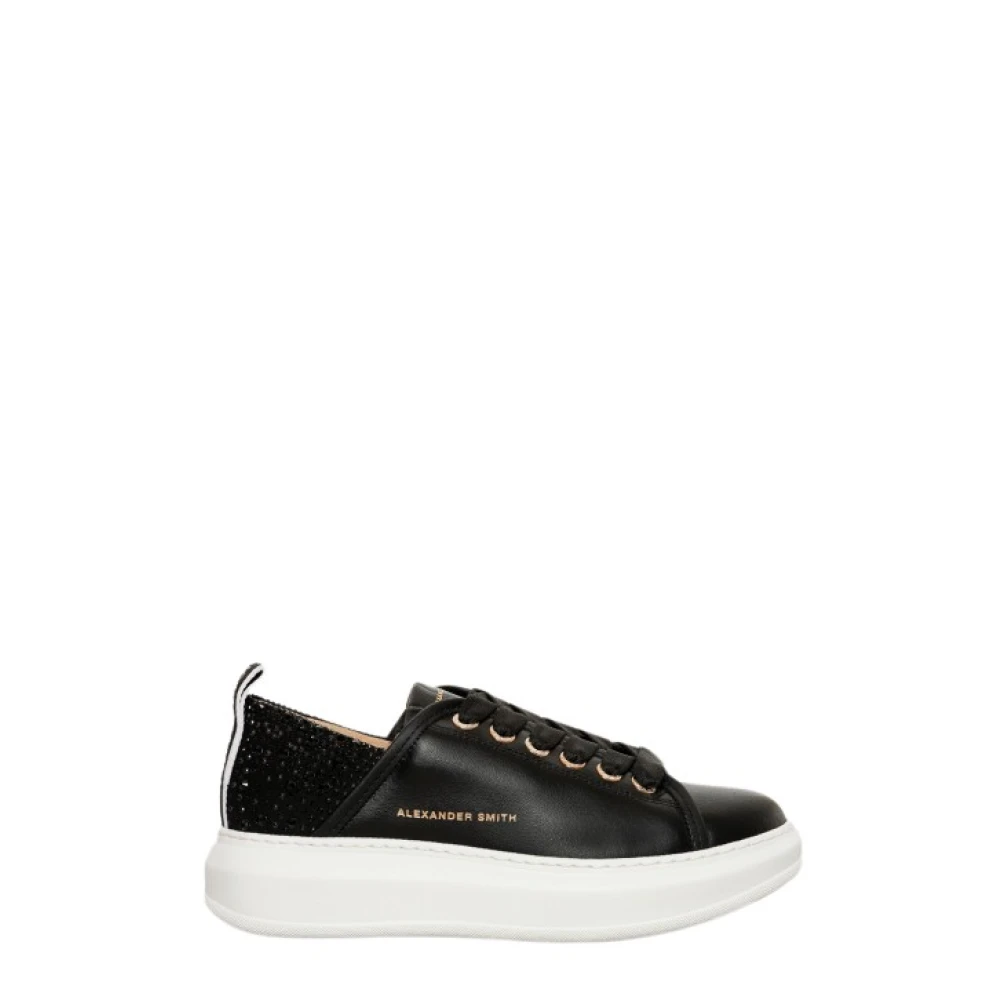 Alexander Smith Wembley Sneakers Leer Heren Schoenen Zwart