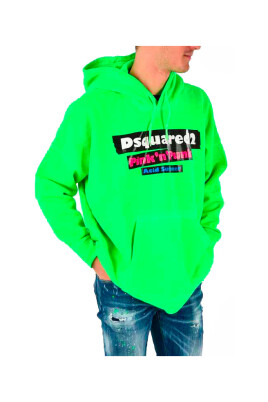 sweat-a-capuche-vert-oversize-avec-imprime-multicolore