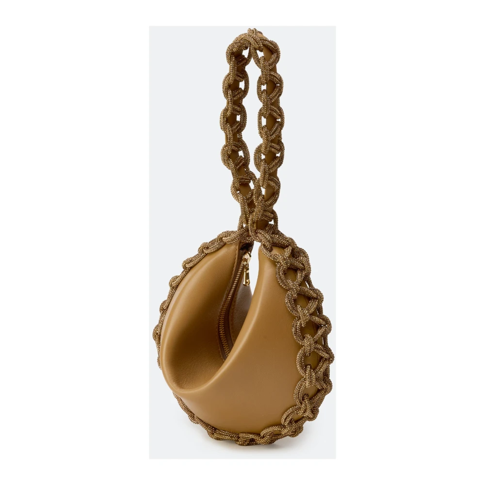 Hibourama Fortune Cookie Geïnspireerde Leren Tas Brown Dames