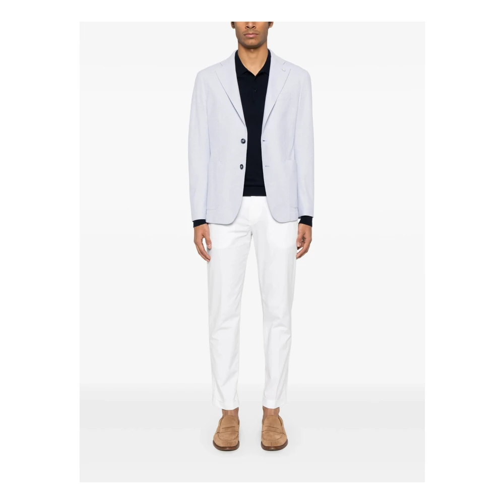 Fay Witte Katoenmix Broek White Heren