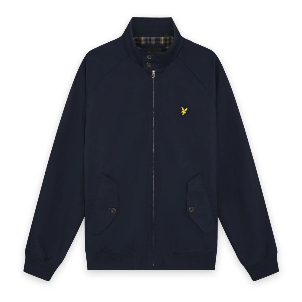 Lyle & Scott Men's Blue Cotton Harrington Jacket - Light Jackets - 2XL - Jackets