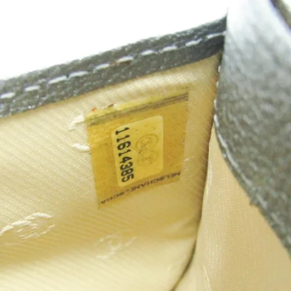 Chanel Vintage Pre-owned Leather wallets Gray Dames